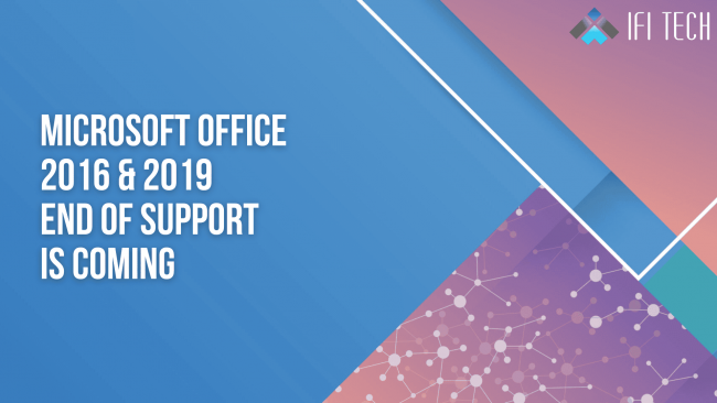 2016 and 2019 end of support